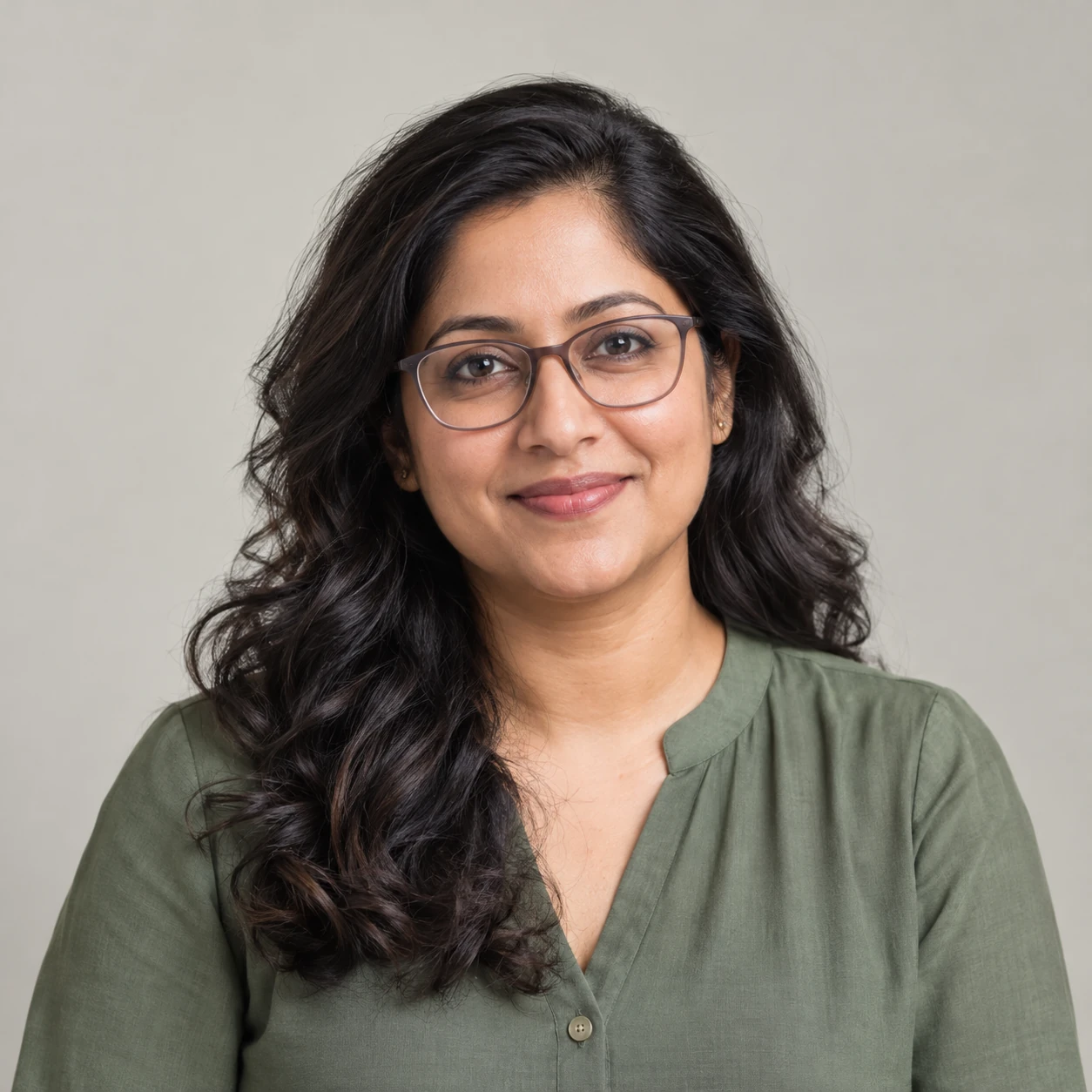AI-generated portrait for Meera Iyer, a fictional demo mentor