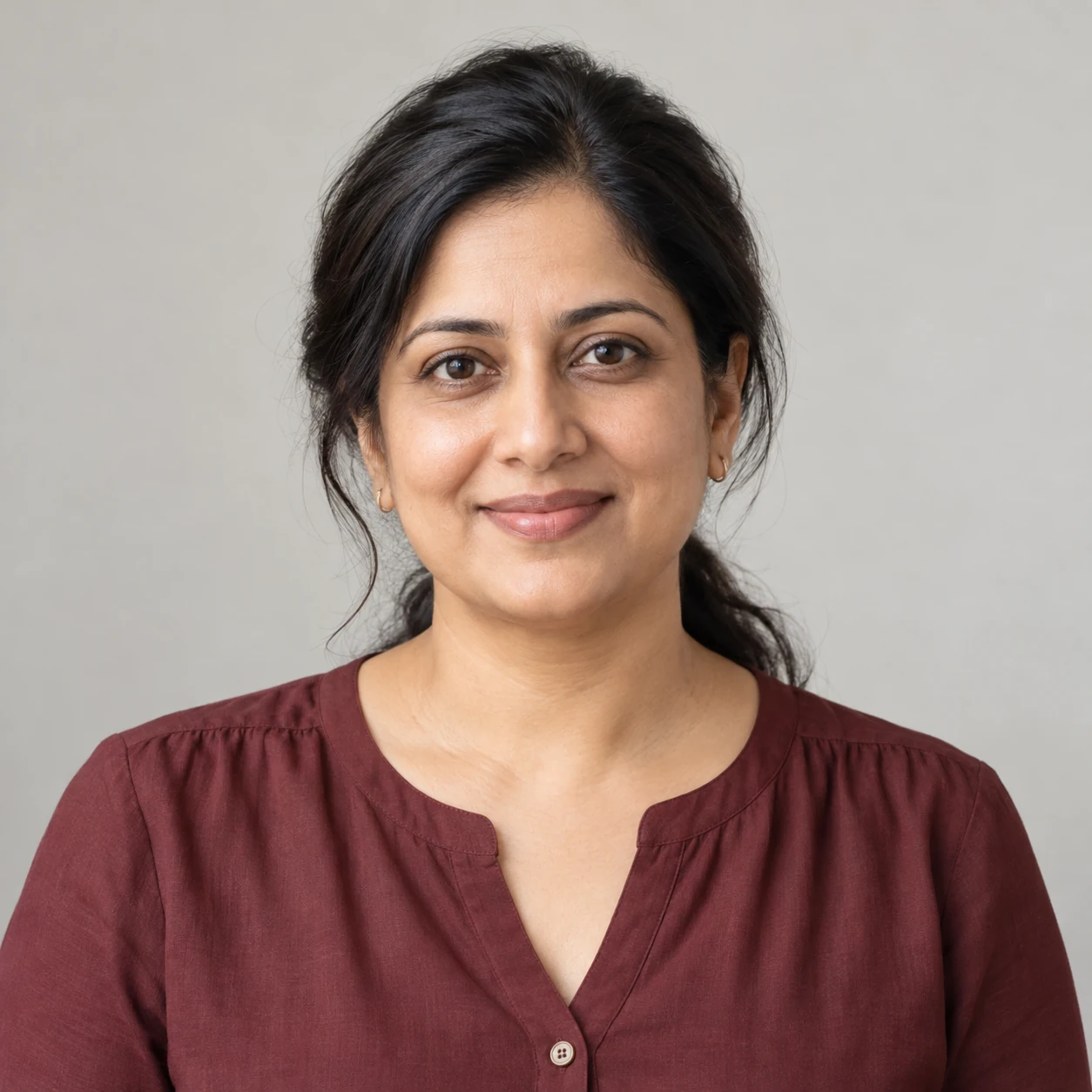 AI-generated portrait for Pooja Agarwal, a fictional demo mentor