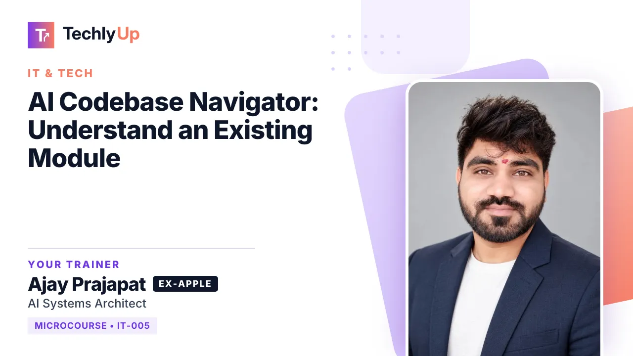 AI Codebase Navigator: Understand an Existing Module — microcourse thumbnail