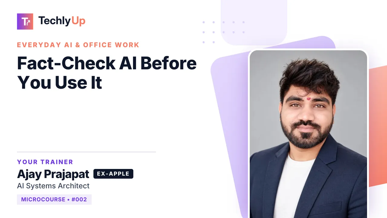 Fact-Check AI Before You Use It — microcourse thumbnail
